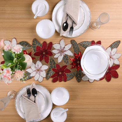 Ravishing Hand-beaded Table Mat