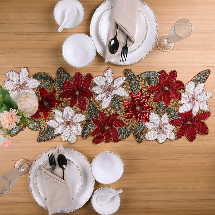 Ravishing Hand-beaded Table Mat