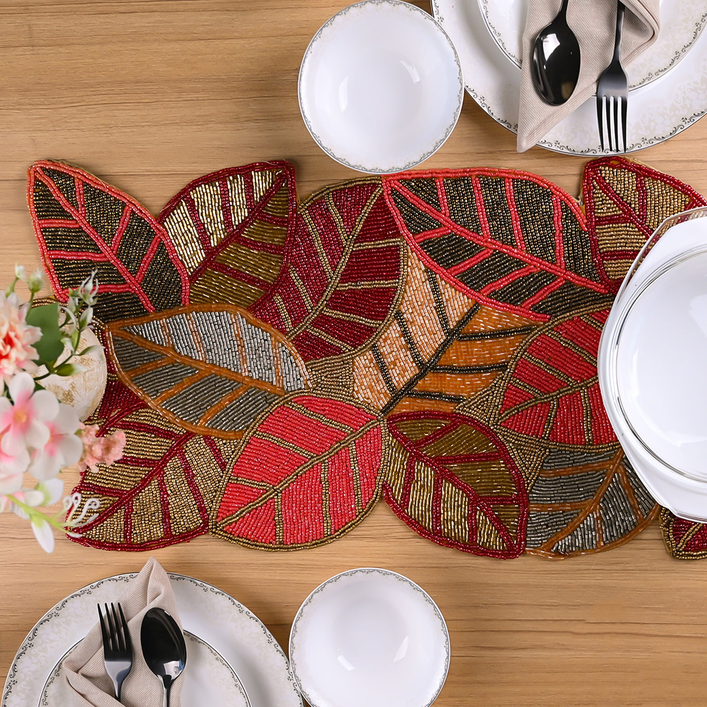 Leafy Luxury Artisanal Table Mat