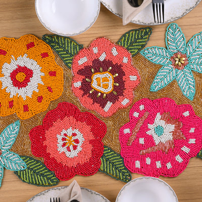 Slender Hand-beaded Table Mat