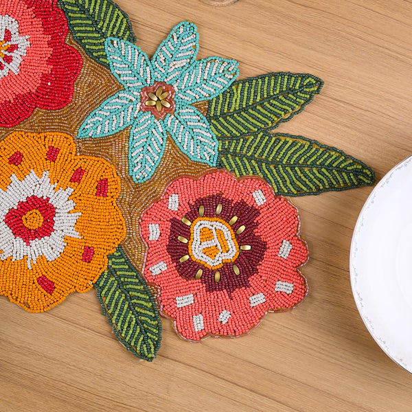 Slender Hand-beaded Table Mat