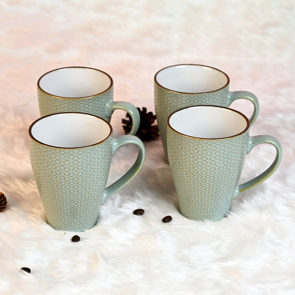 Novara New Bone China Coffee Mugs Set of 4