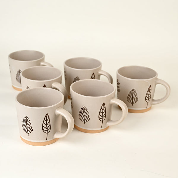 Oak & Elm Ceramic Coffee Mug Set of 6