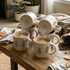 Oak & Elm Ceramic Coffee Mug Set of 6