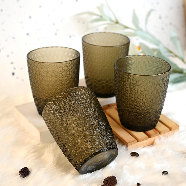 Gleam: Unique-Textured Drinking Glass Set