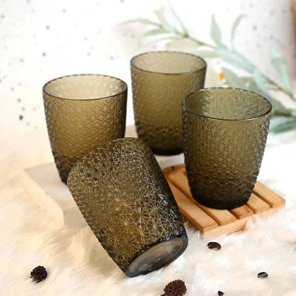 Gleam: Unique-Textured Drinking Glass Set