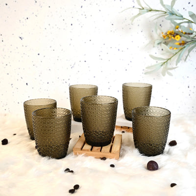 Gleam: Unique-Textured Drinking Glass Set