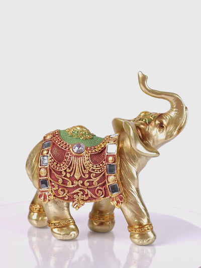 Vaibhav: The Golden Elephant Figurine