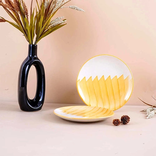 Golden Peaks Ceramic Quarter Plate