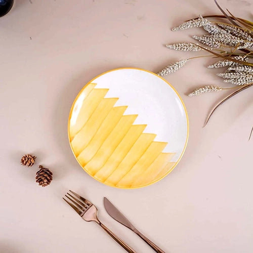 Golden Peaks Ceramic Quarter Plate