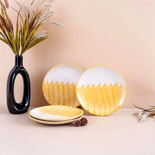 Golden Peaks Ceramic Quarter Plate