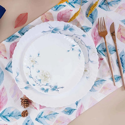 33 Pcs Blue Floral Dinner Set
