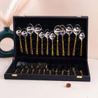Elegant Gold and Silver Cutlery Set