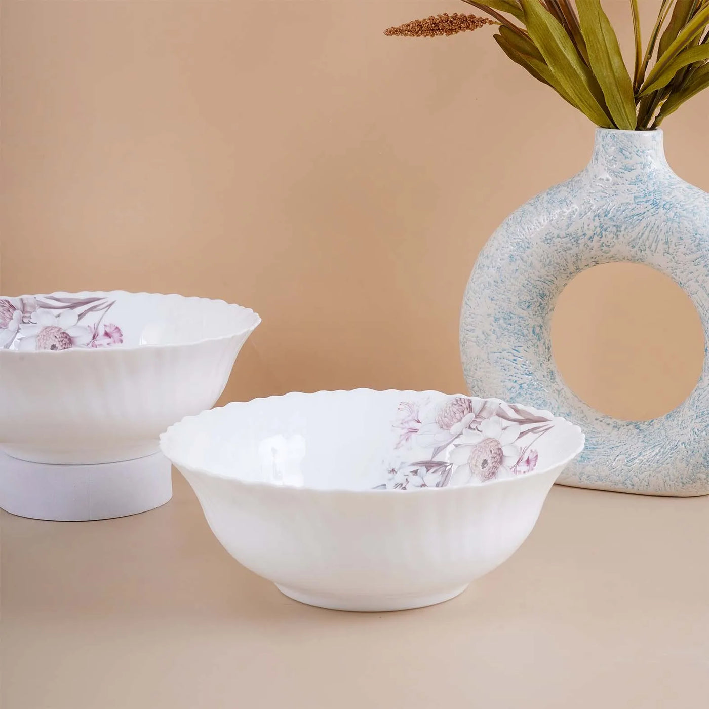 33 Pcs Floral Opalware Dinner Set