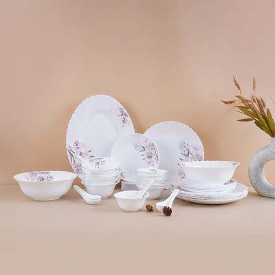 33 Pcs Floral Opalware Dinner Set