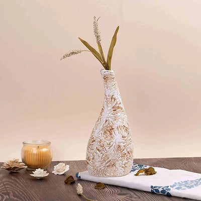Earth-Toned Medium Flower Vase