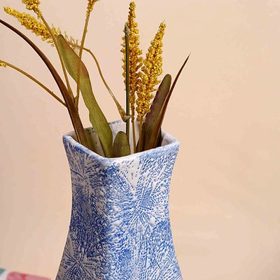 Sky Blue Ceramic Flower Vase