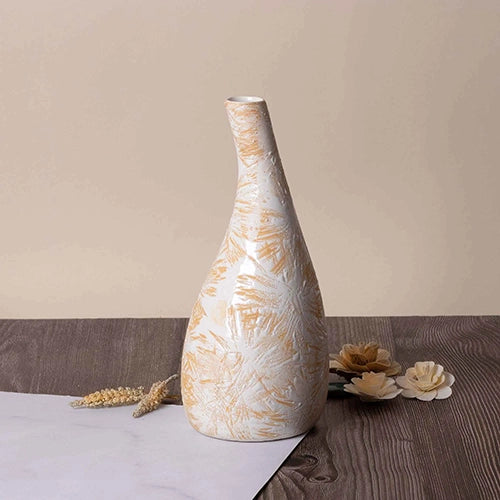 Light Tan Medium Flower Vase