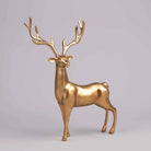 Golden Radiance Deer Statue