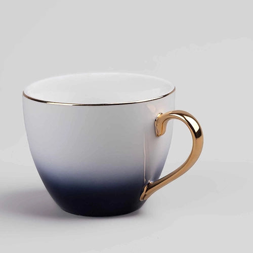Luxury Blue Porcelain Tea Cup Set of 2