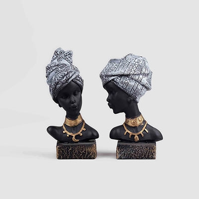 African Empress Sculpture Set