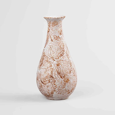 Brown Textured Bottle Vase
