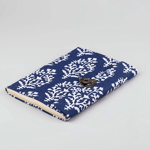 Elegant Dabu Print Locking Diary (8x6inch)