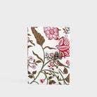 Chic White Red Floral Locking Diary (8x6inch)