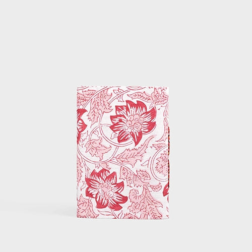 Red Floral Diary with Lock (7x5inch)