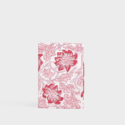 Red Floral Diary with Lock (7x5inch)