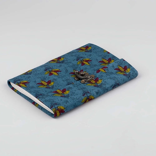 Blue Floral print Diary with Lock (7x5inch)