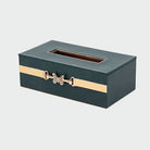 Luxury Green Leather Desk Organiser Set