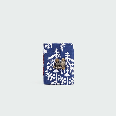 Fabric Covered Diary with Lock (4x3inch)