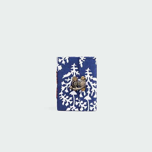 Fabric Covered Diary with Lock (4x3inch)