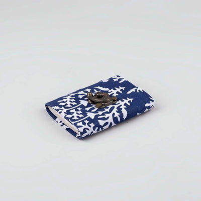 Fabric Covered Diary with Lock (4x3inch)