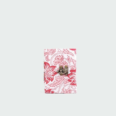 Serene Floral Diary with Lock (5x3.5inch)