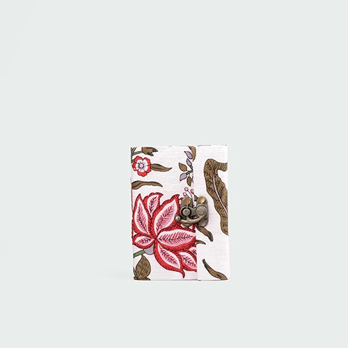 Charming Floral Diary with Lock (5x3.5inch)