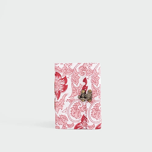 Rustic Floral Diary with Lock (6x4inch)