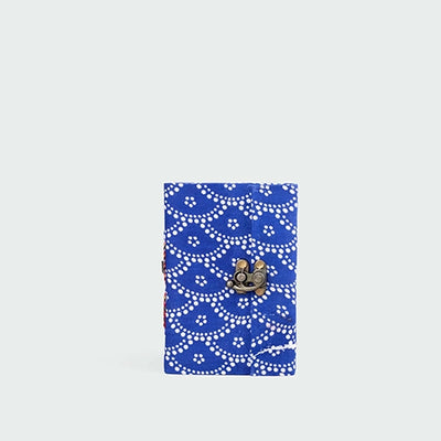 Handblock Print Diary with Lock (6x4inch)