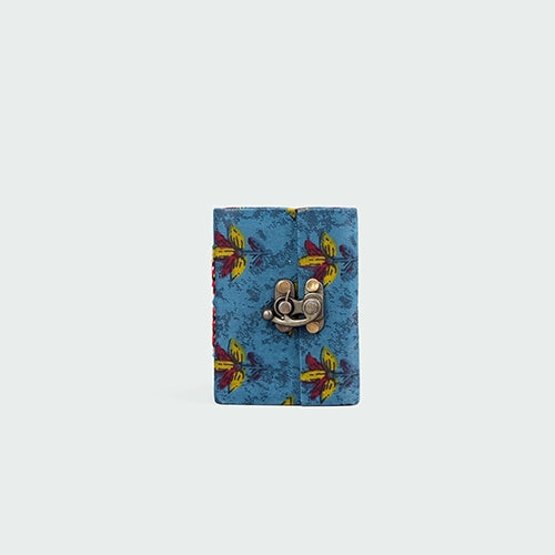 Stunning Blue Diary with Lock (4x3inch)