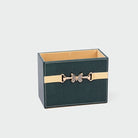 Luxury Green Leather Bathroom Accessory Set