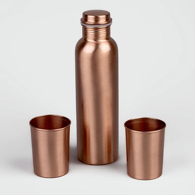 Luxury Copper Bottle with Glass Set 
