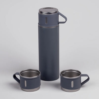 Double Wall Stainless Steel Vacuum Flask Set 