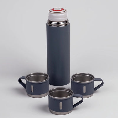 Double Wall Stainless Steel Vacuum Flask Set 