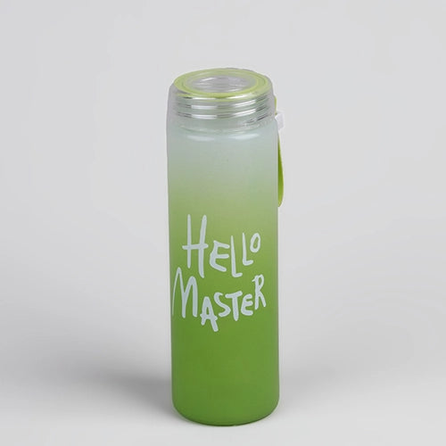 Premium Hello Master Glass Water Bottle