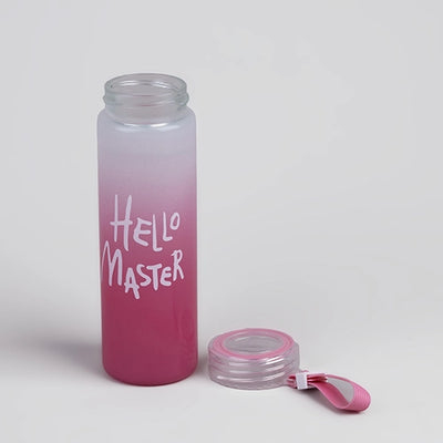 Opulent Hello Master Glass Water Bottle