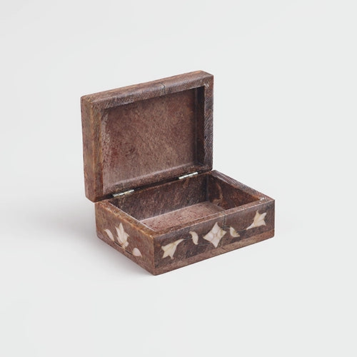 Exquisite Mother of Pearl Inlay Jewelry Box