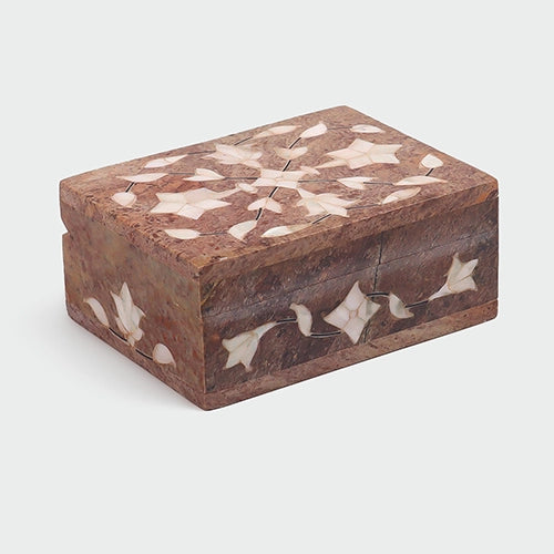 Exquisite Mother of Pearl Inlay Jewelry Box
