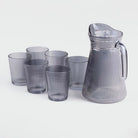 Smoke Grey Glass Jug Set
