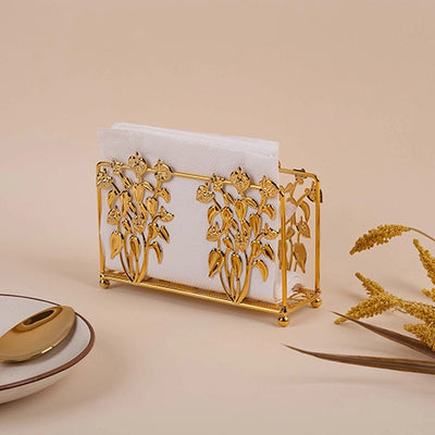 Modern Decorative Gold Plated Tissue Holder